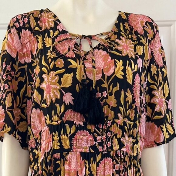 Soft Surroundings Woman's Floral Summer Marissa Tiered Maxi Dress 18P - Picture 3 of 8